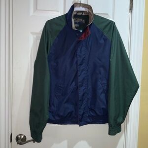 Duckster Windbreaker Zip Up Jacket Mens Size L vintage 90s Water Resistant